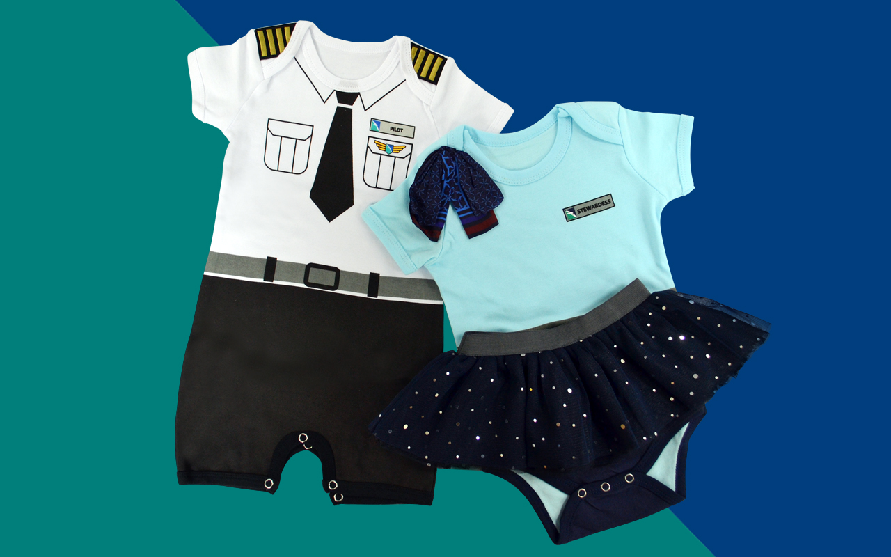 SilkAir Pilot Stewardess Baby Romper PRESTIGE PREMIUMS