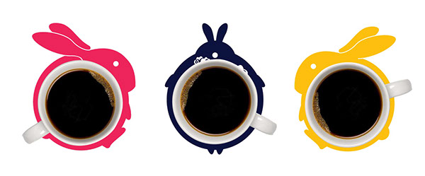 Rabbit coasters